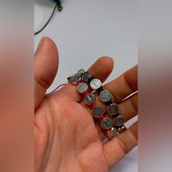 Beautiful Set 2Pc Set unisex bracelets San Benito, protection, blessing handmade - Picture 12 of 17